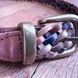 Braided Leather Belt with Brass Buckle | Timeless Heritage